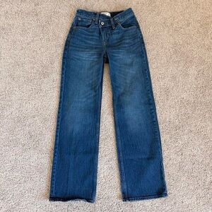 Abercrombie & Fitch Dark Blue Straight Leg Jeans